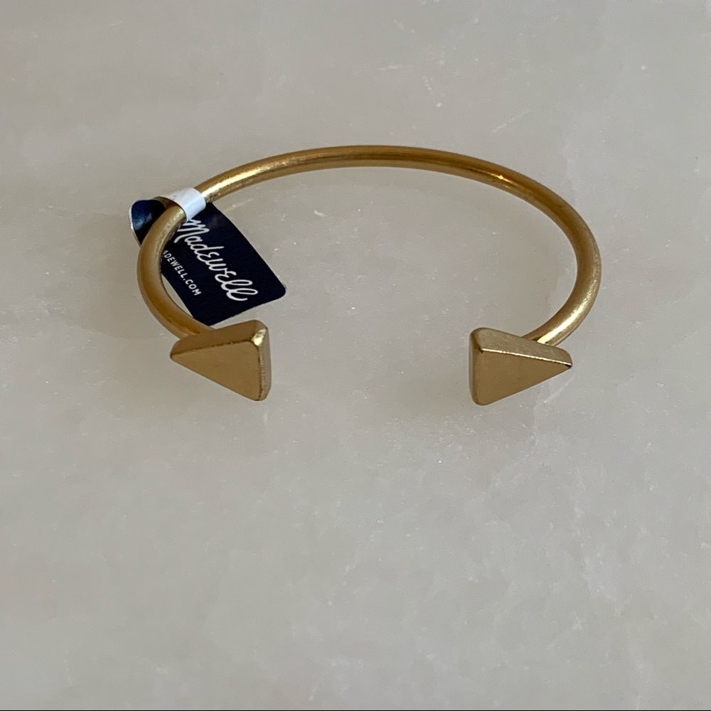 Madewell Gold Arrow Cuff Bracelet
